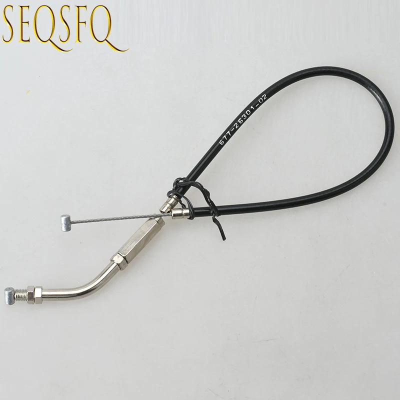 

677-26301 Трос дроссельной заслонки для подвесного двигателя Yamaha 2-тактный 6HP 8HP 677-26301-00 677-26301-02 67726301 Запчасти для лодочного двигателя