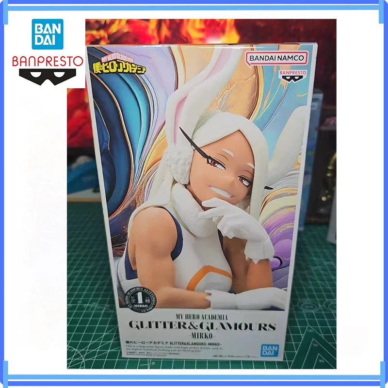 

Оригинальная фигурка Bandai Banpresto Glitter&Glamours My Hero Academia Mirko, аниме-модель, подлинная, в коробке, игрушки, подарки