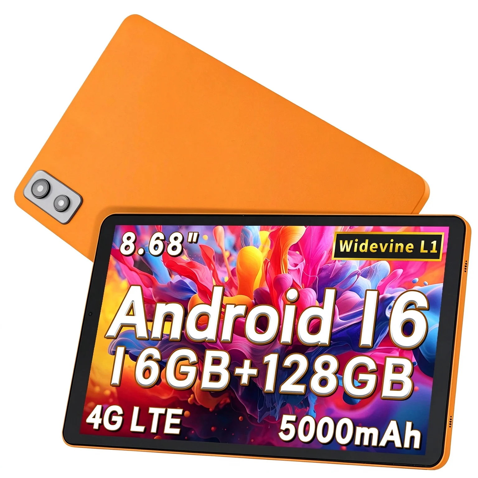 Paitanry Android 16 8 7 Inch Tablet 16GB RAM 128GB ROM 1TB Expand 4G LTE SIM Octa Core Unisoc T616 5000mAh 1340x800 90Hz 5G Wifi