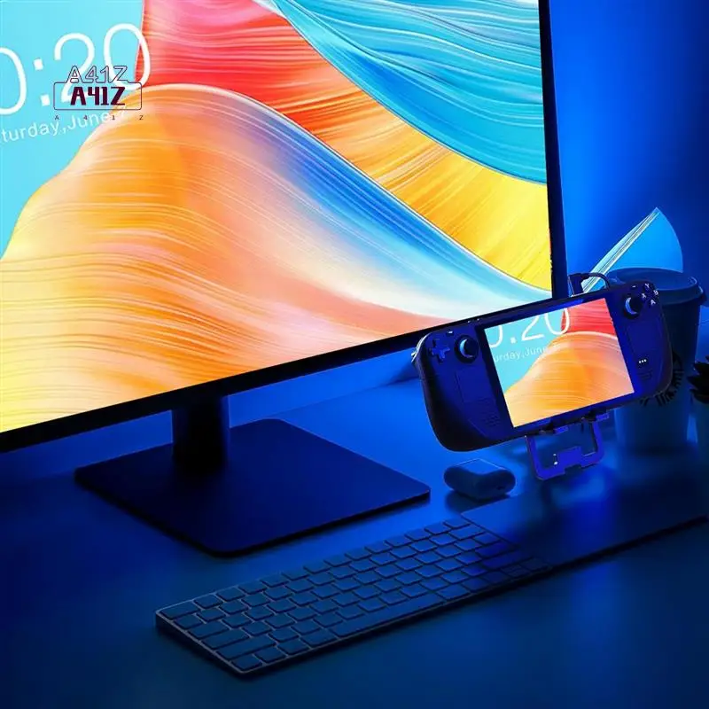 

A41Z-5 In 1 USB C Docking Station, Foldable Metal Charging Stand For Steam Deck/Switch/ROG Ally X/Legion Go