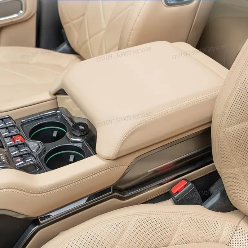 

For Byd Equation Leopard 8 2025 Refrigerator Armrest Box Protective Cover Leather Pad Same Color Protective Cover Back
