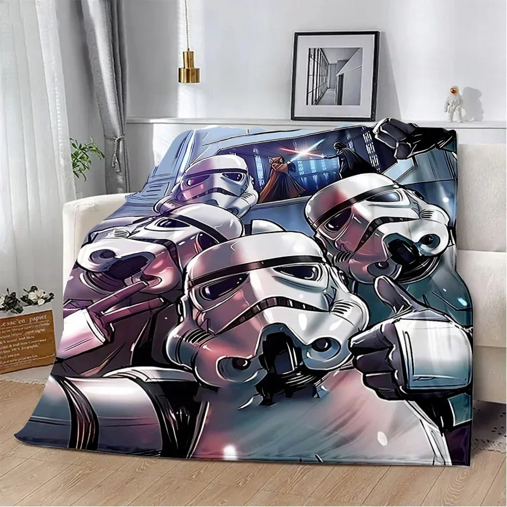 The Mandalorian Grogu R2D2 Printed Blanket Picnic Blankets Warm Blanket Soft and Comfortable Blanket Home Travel Birthday Gift