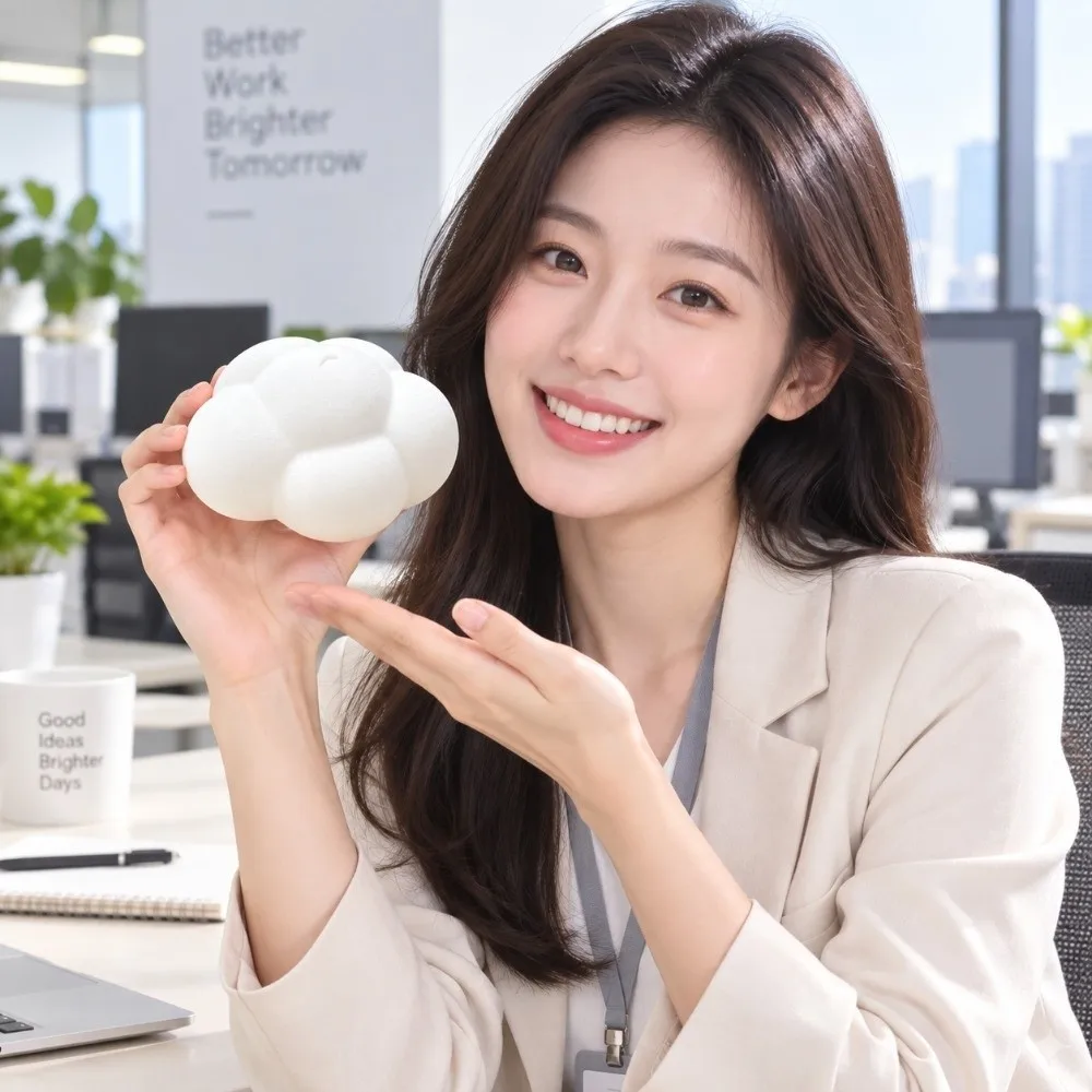 Slow Rebound Cloud Shape Squishy Toys Super Soft Slow Rising Cloud Squeeze Toys Assorted Colors Cute Slow Rising Toys Office Toy