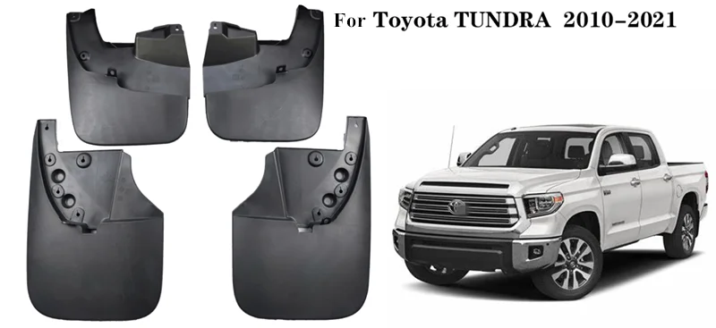 For Toyota Tundra 2007 2008 2009 2010~2019 4x Car Mud flap Mudguard Splash Guard Exterior mudflaps Mud Fenders Tyre Wheel Guards