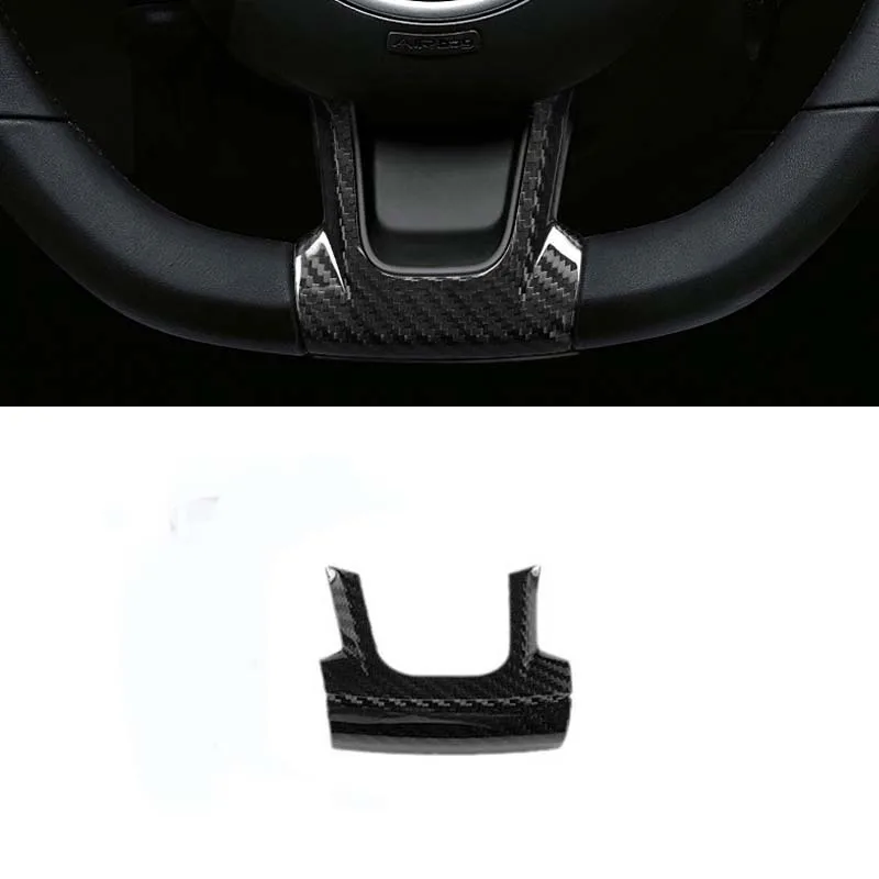 

Dry Carbon Fiber Steering Wheel Lower Cover Trim for Fiat 500 Abarth 595/695 18-19