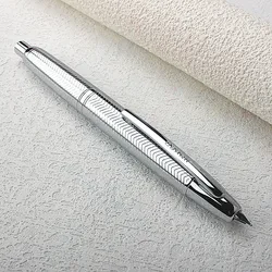 High Quality JINHAO 10 Fountain Pen silvery Frosted Black EF/F Nib Stationery Office School Supplies Clicking Pen