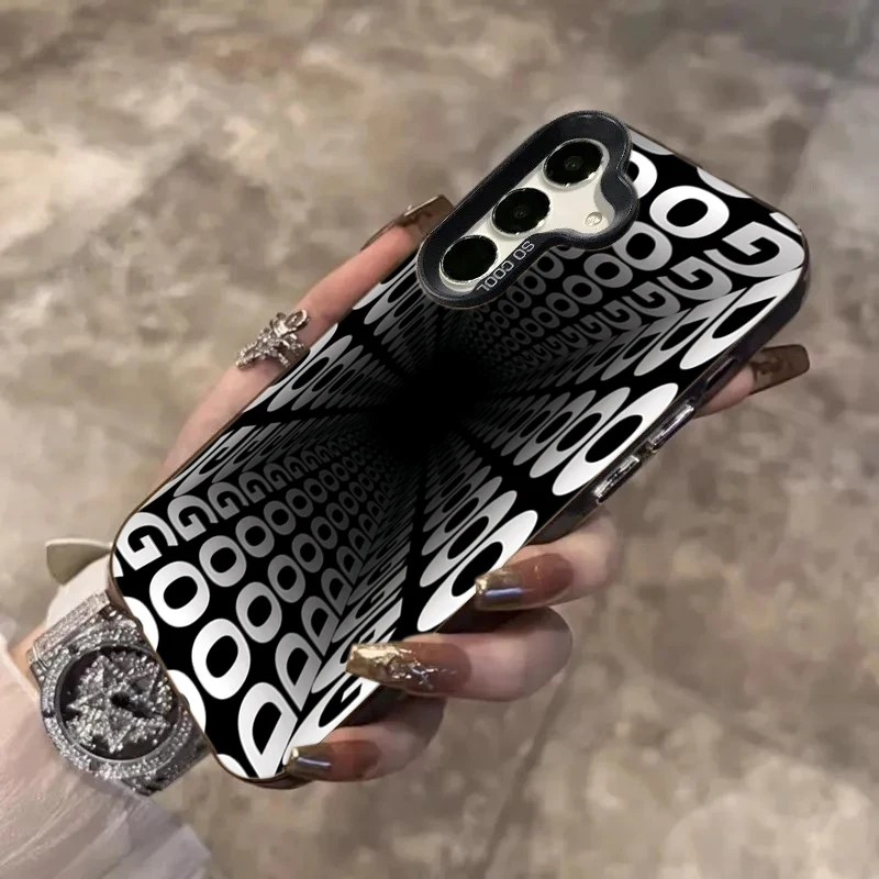 立体的な文字のスマホケース Samsung Galaxy A16 A26 A36 A56 A25 A55 A54 A53 S25 FE S24 Ultra S23 S22 Plus用カバー