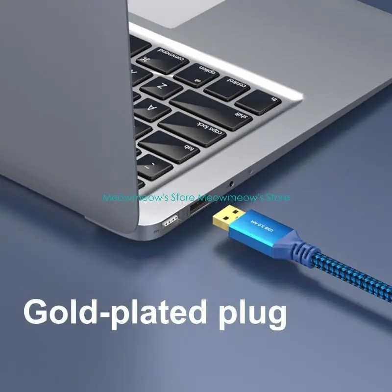 W91A Fast Transfer USB3.0 to USB B Charging Cable for Printer Scanner Wear Resistant
