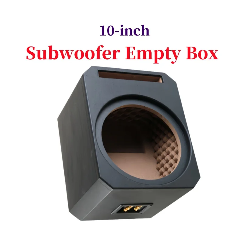 10 inch Subwoofer Empty Box Maze Style Front Vent Box DIY Car/Home Subwoofer Wooden Housing Density Board Drawer 23.4/27.8mm