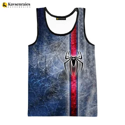 2023 New Fashion Spider 3D Printed Tank Tops Men's Clothing Women Casual Spider Sleeveless Shirts Hip Hop Oversized Tops