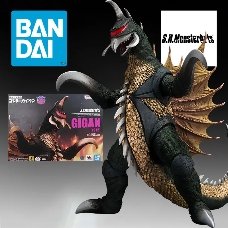 BANDAI Original S.H.MonsterArts 1972- Kidora Angelas Gigan Godzilla Anime Figures Toys For Boys Christmas Gift Collectible Model view 5