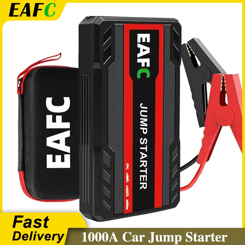 Car Jump Starter Portable Car Battery Starter 12V Auto Starting Device with LED Light For Auto Battery Booster Buster