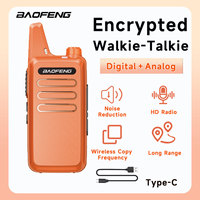 2PCS Baofeng BF-T20D GMSK Walkie Talkie Long Range Encrypted Call  Portable HD SoundTwo Way Radio Type-C Charger for Camping