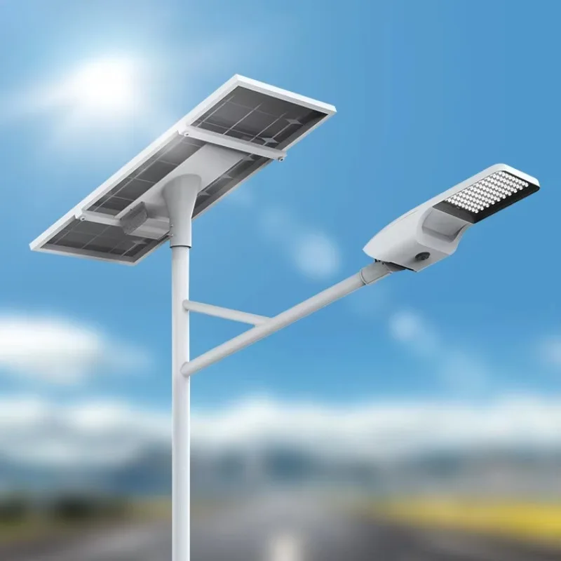 Remote Control  High Lumens Outdoor Split Solar Power Street Lights With CCTV Camera