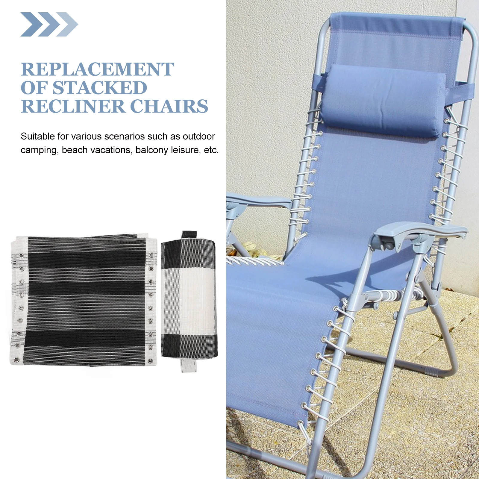 

1Set Long Service Life Chair Replacement Cloth for Outdoor Furniture Repair Kit Chair Replacement Fabric Lounge Repair Kit