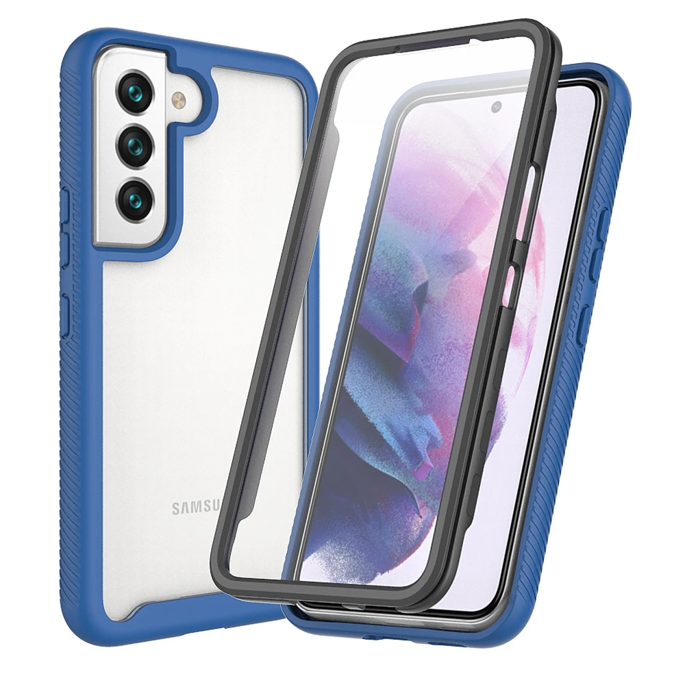 Defend Case for Samsung Galaxy S22 Plus Ultra S21 S20 FE Funda Capa with Screen Film 360 Degree Protect Shield Clear Phone Cover