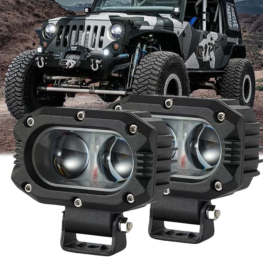 

4-дюймовый рабочий свет, прожектор 4X4, белые фонари, супер яркий точечный прожектор, комбинированный прожектор для мотоцикла, 12 В, 24 В, противотуманная лампа для вождения