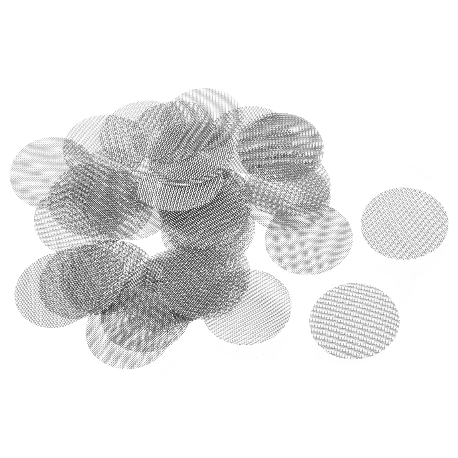 

120Pcs Stainless Steel Smoking Pipe Filters Pipe Screens Mesh Multifunctional Smoking Accessories 9.5/12.7/15/15.8/19/20/25.4mm