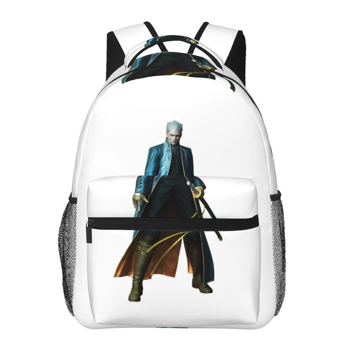 

Vergil From The Devil May Cry Series Backpacks Boys Girls Bookbag Children School Bags Cartoon Laptop Rucksack Shoulder Bag