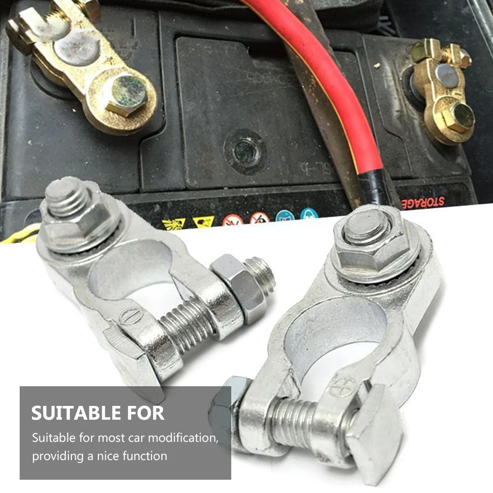 

8Pcs Clip Aluminium Alloy Universal Car Holder Terminal Clamp Replacement for Car Modification Accessories