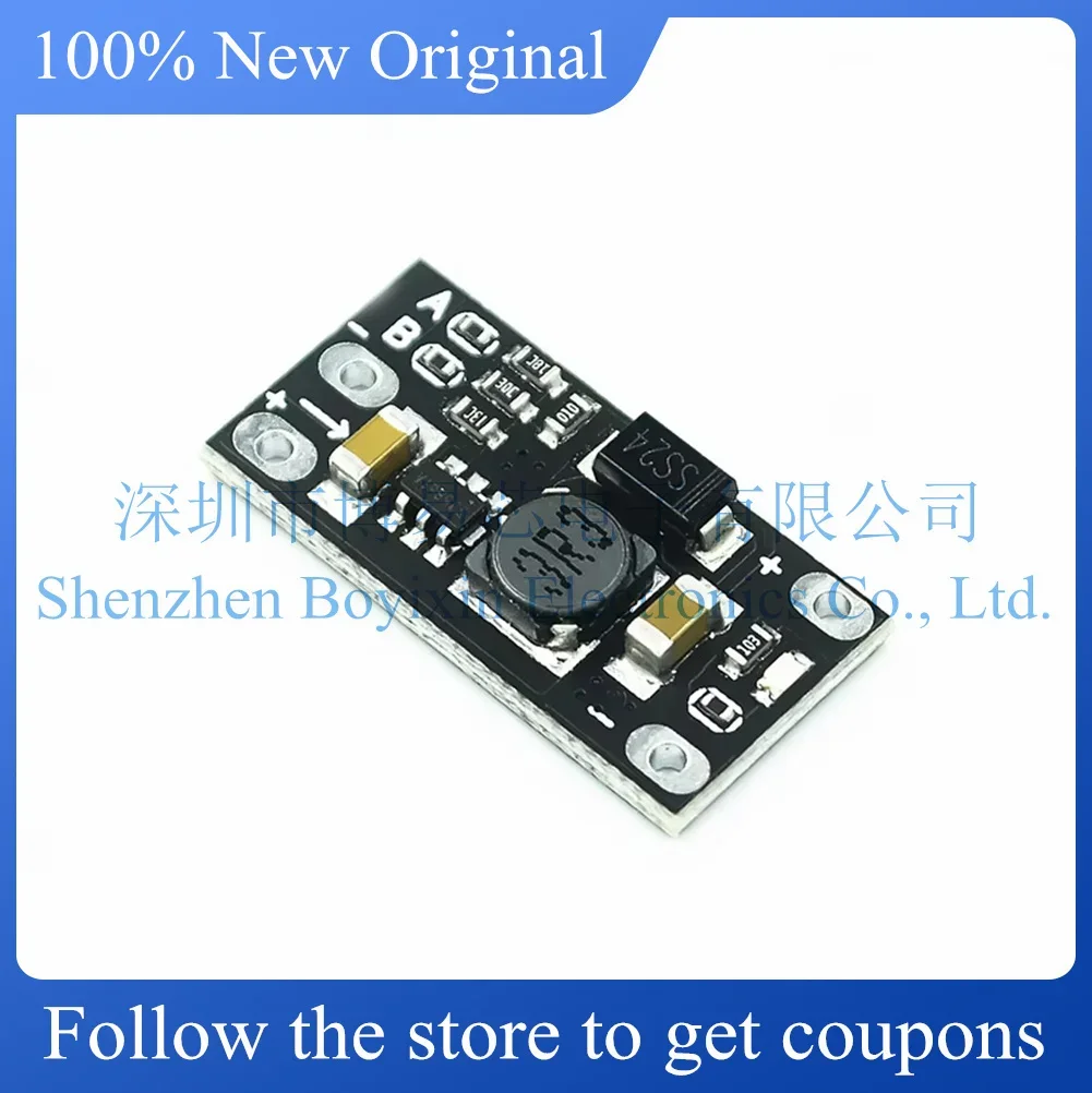 3.7V to 12V mini DC-DC boost module, support 5V/8V/9V/12V output, lithium battery boost