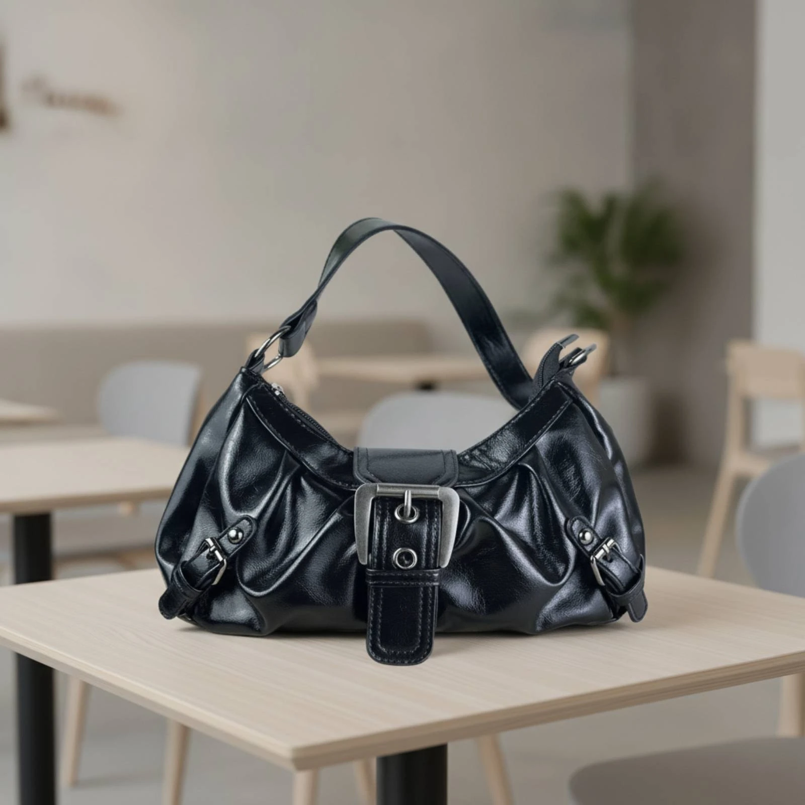 Underarm Bag Adjustable Shoulder Bag with Buckle Strap Shoulder Purse Retro-Inspired Hobo Purse Stylish for Women, Daily Outings