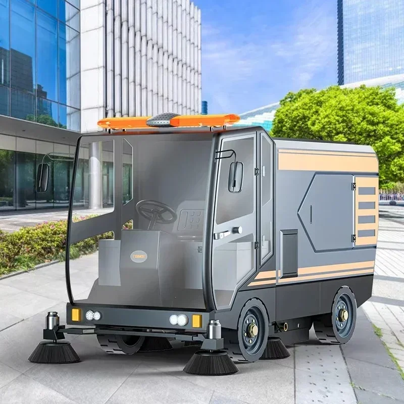 Sweeper Cleaning Machine Electric Ride On Road Street Sweeper Truck Industrial Floor Sweeper Cleaning Truck Equipment Machine