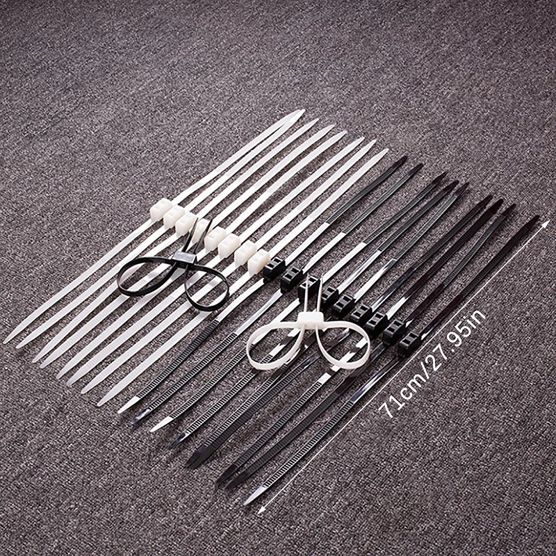 1Pcs/Lot 14x12x0.8 Cm Plastic Police Handcuffs Double Flex Cuff Disposable Handcuffs Zip Tie Nylon Cable Ties Flex Cuffs view 5