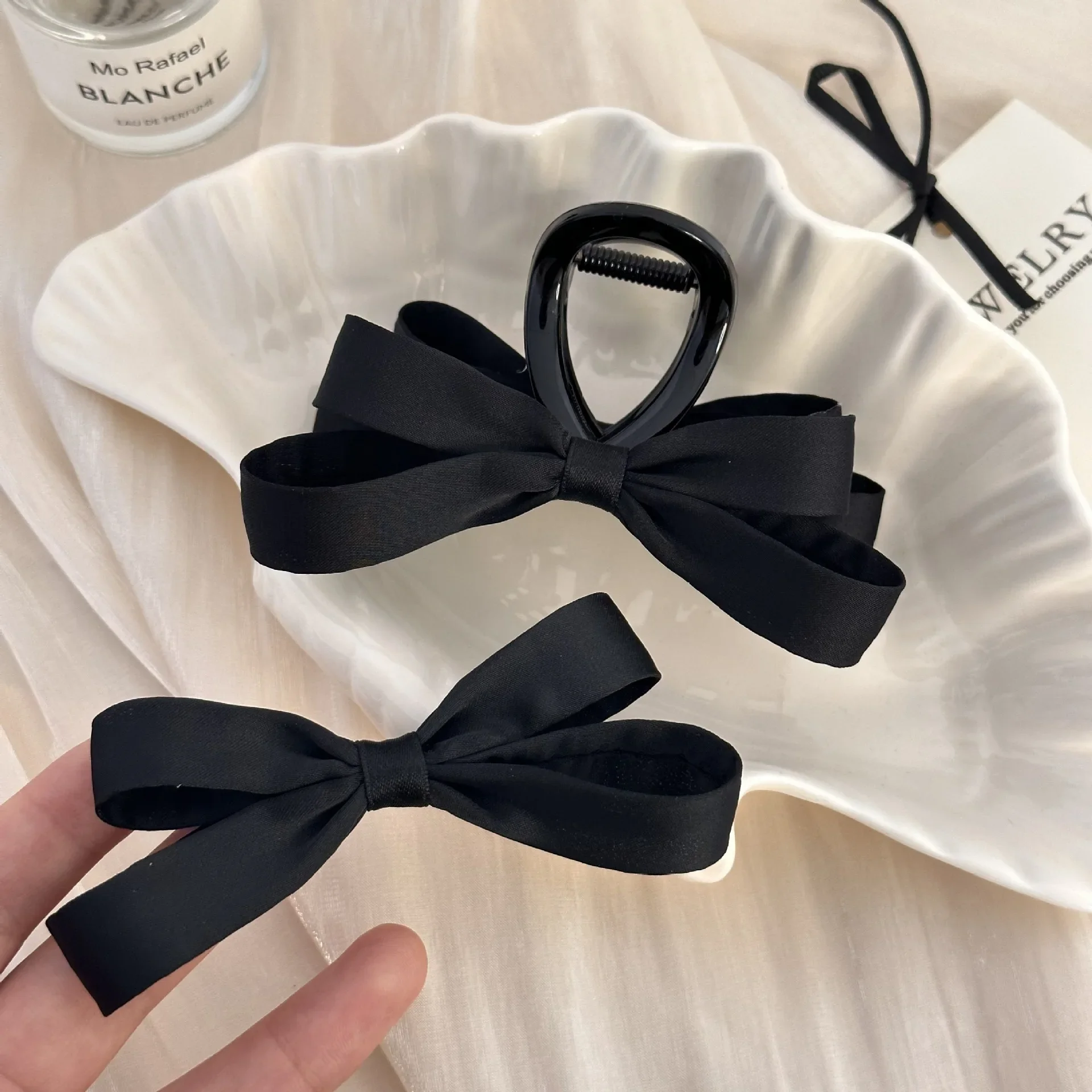 Set hair pins and clips accessories for women girl bow claws Ribbon popular new in Crab vintage catches trendy leading fashion