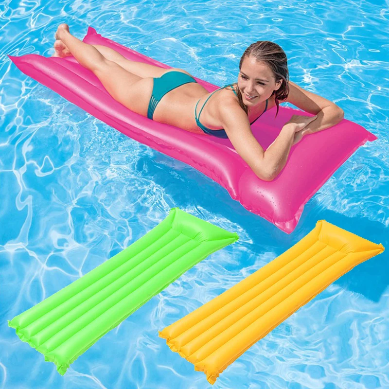 Rooxin Pool Float Bed Inflatable Swimming Mattress Swim Tube Water Lounge Chair Water Hammock Swim Ring Pool Beach Float