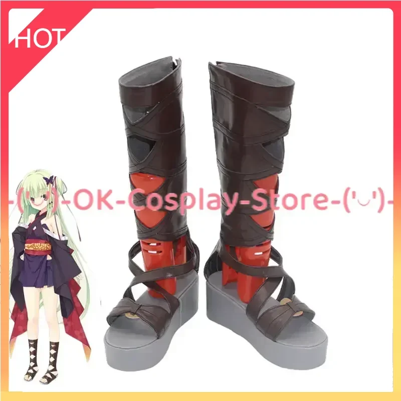 

Game Senren Banka Murasame Cosplay Shoes Halloween Carnival Boots PU Shoes Cosplay Props Custom Made