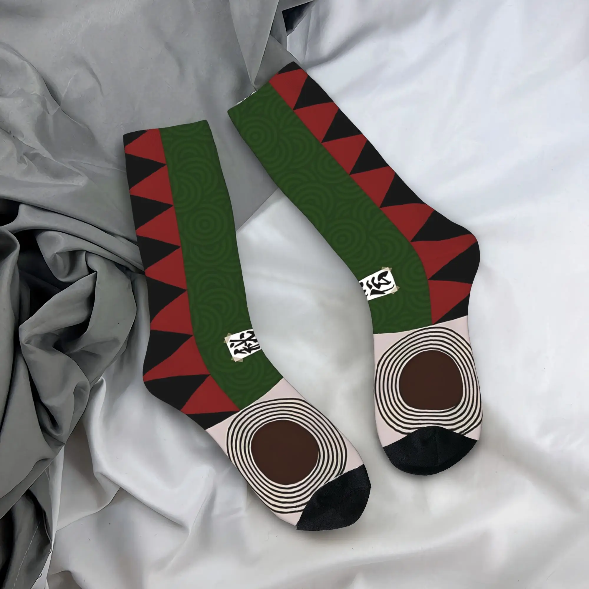 Ninja Sage Scroll  Stockings Heaven Scroll Graphic Harajuku Socks Spring Non Skid Socks Men's Climbing Soft Socks