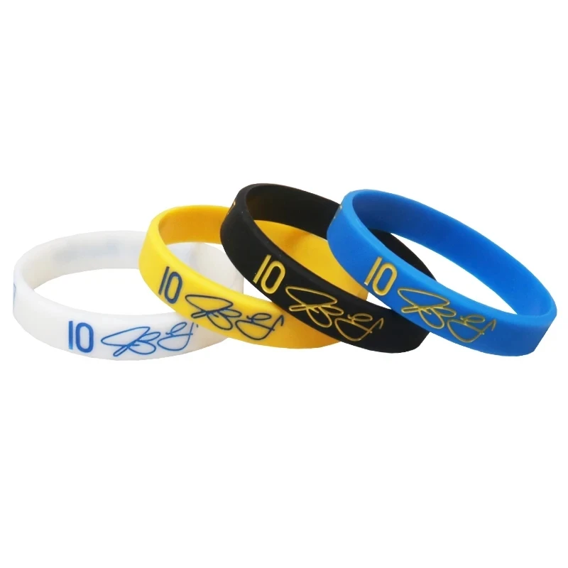 1PCS basketball player silicone bracelets adult size Men's wristband rubber elastic commemorative relationship jewelry gifts