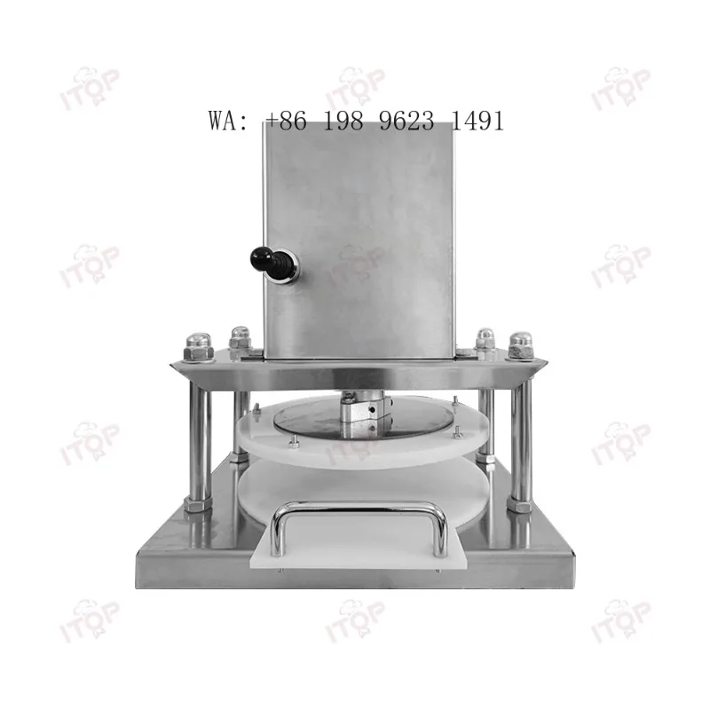 

Popular Arabic Flat Bread Press High Efficiency Thin Dough Flattening Pancake Making Equipment for Bakery