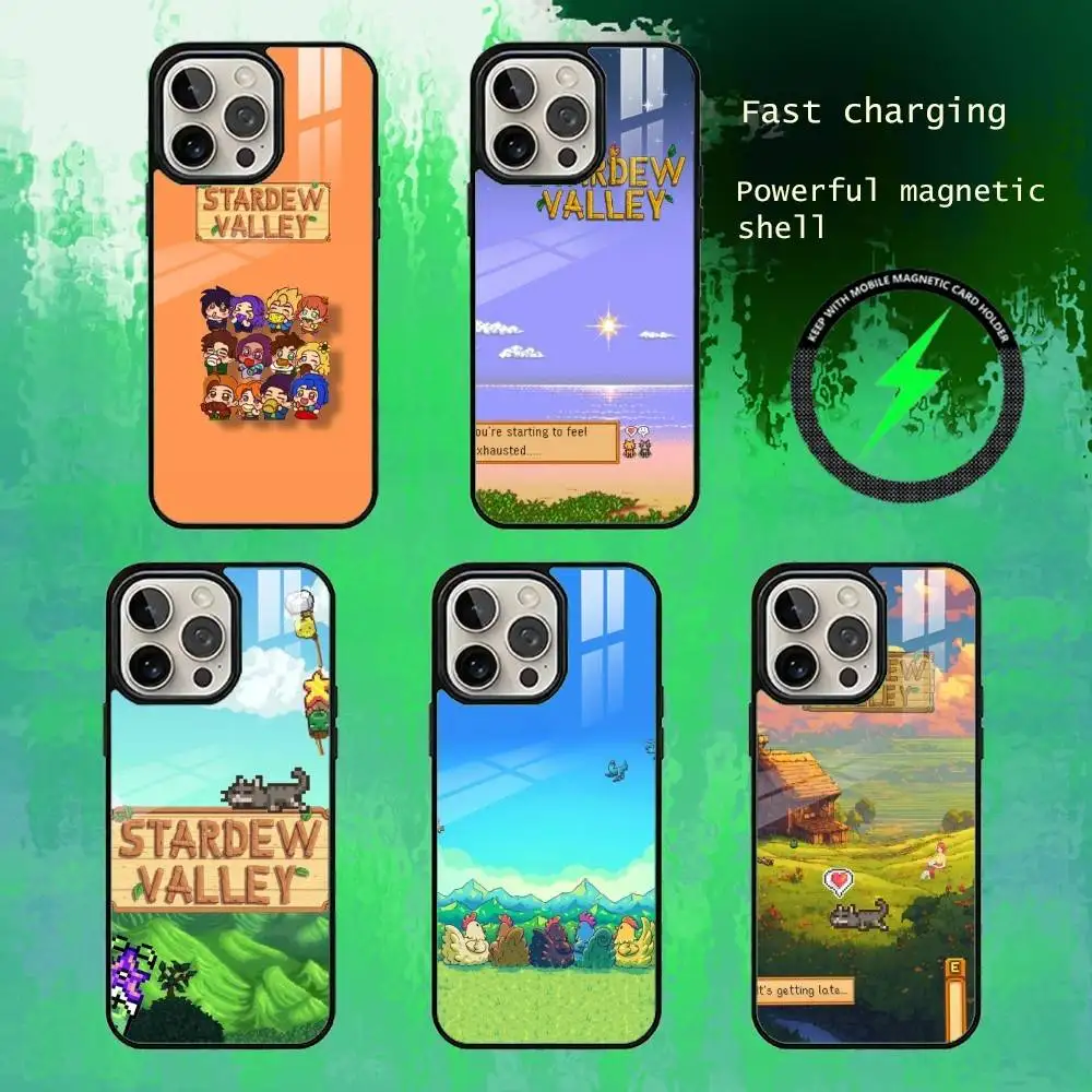 

S-Starde-w Game Valley Phone Case For iPhone17,16,15,14,13 Plus,Pro Max Magnetic For Magsafe Wireless Charging