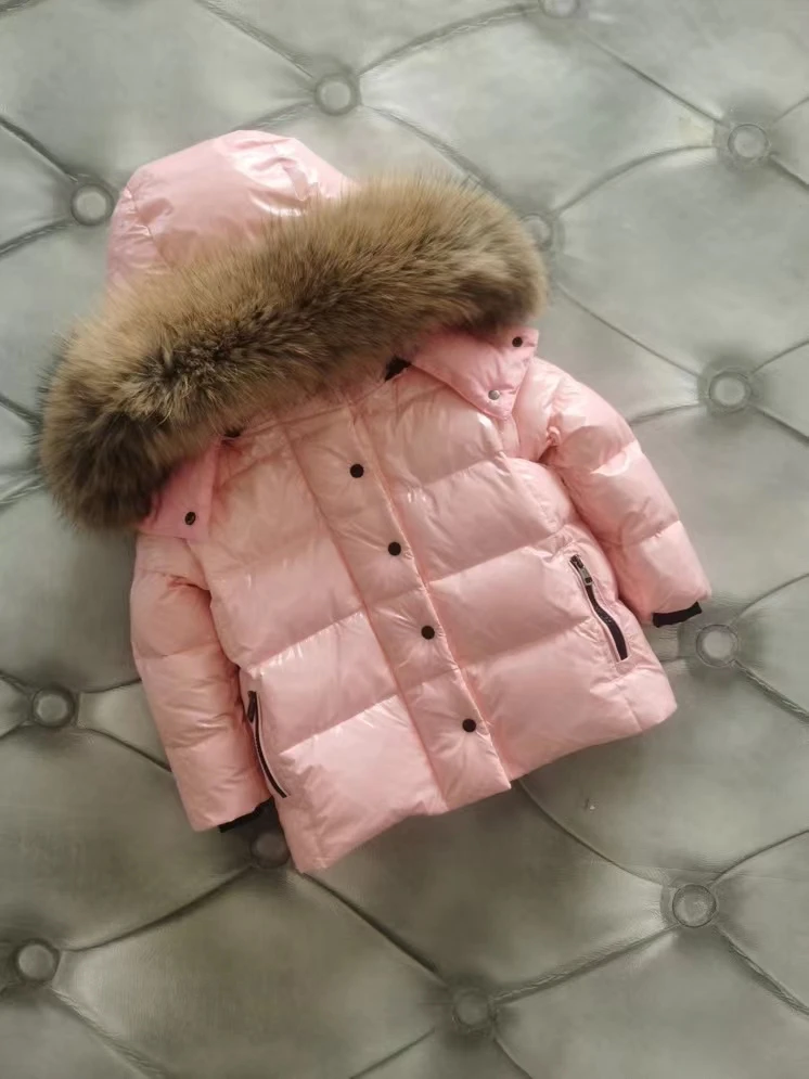 85cm-145cm 2022 winter down jacket children\'s parka girl down jackets child short thicken outerwear boy long duck down jackets