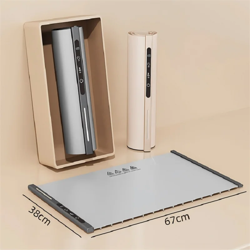 صينية الاحترار الكهربائية، حصيرة تسخين الطعام القابلة للطي مع 3 إعدادات للطعام، تسخين سريع السطح بالكامل، صينية تدفئة الطعام الكهربائية المحمولة