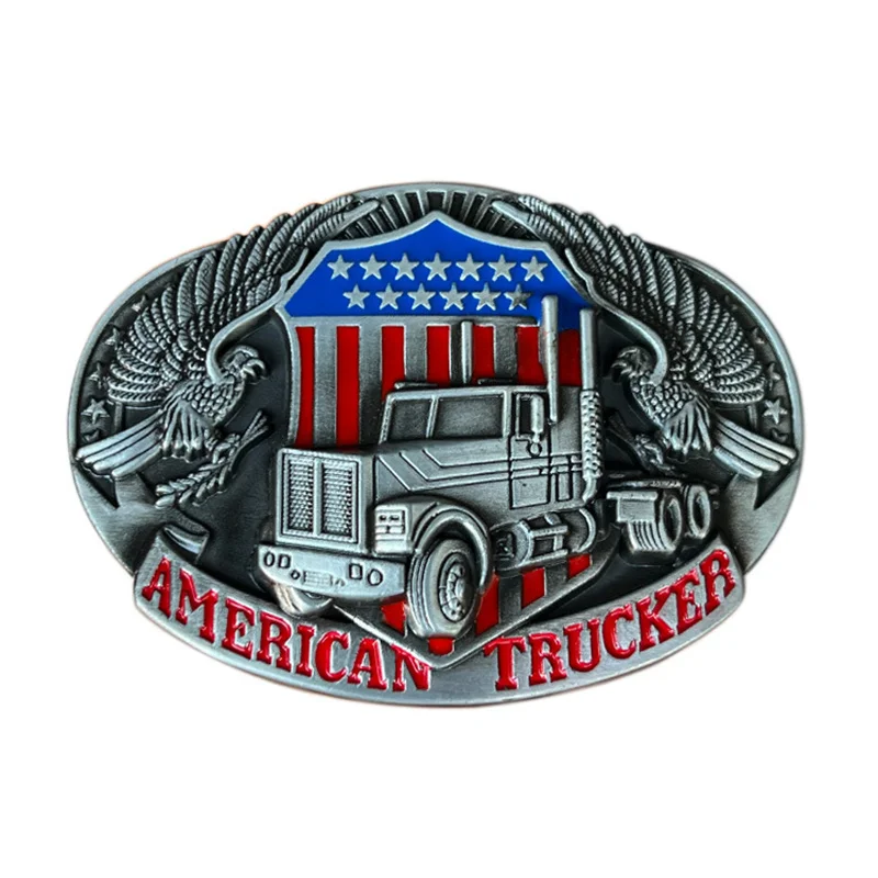 

Eagle truck belt buckle Western style