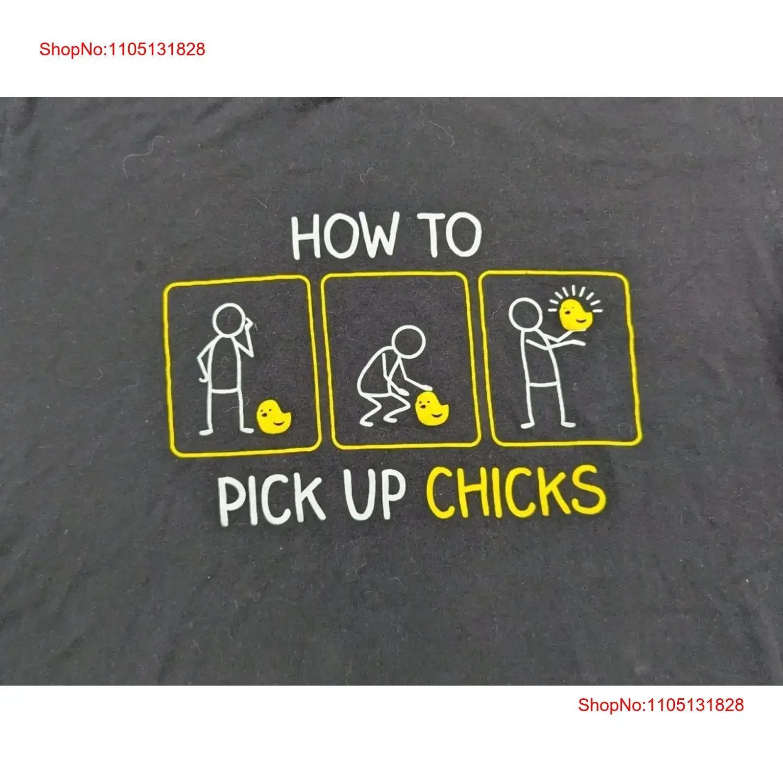 تي شيرت Ann Arbor للرجال باللون الأسود كيفية التقاط الفراخ Sz L عتيق مغسول مريح للجنسين قابل للتمدد ومتعدد الاستخدامات #1