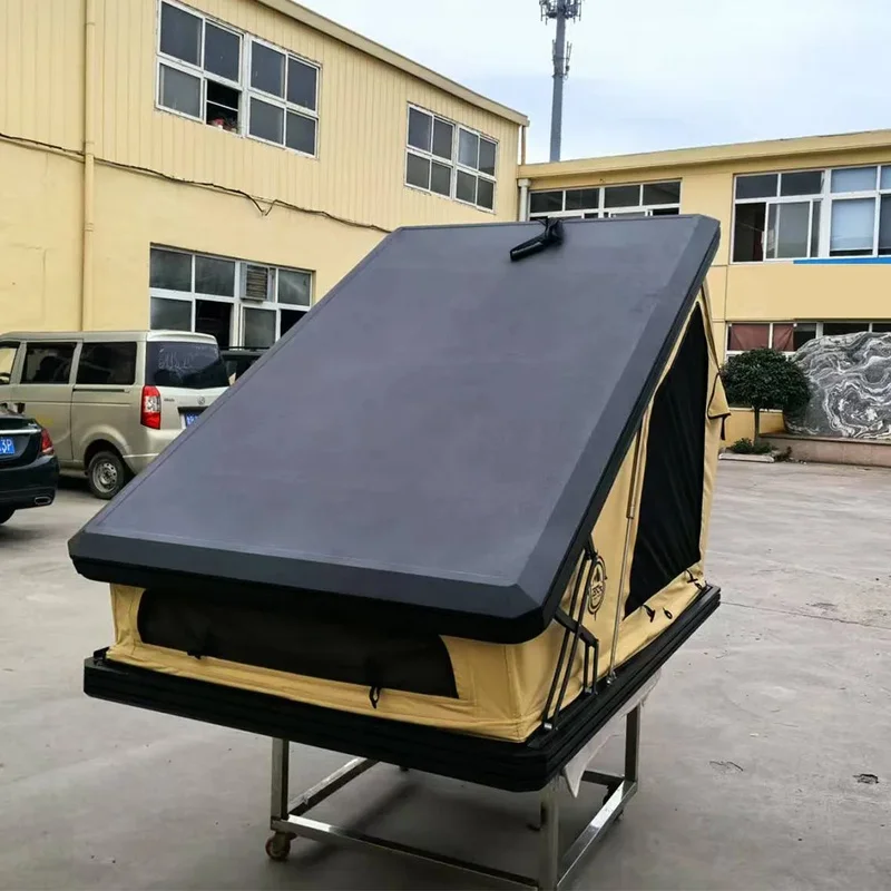 High Quality Heavy-Duty Pop-Up Roof Top Tent Steel Frame Breathable Mesh UV Block Canopy Raincover Exterior Camping