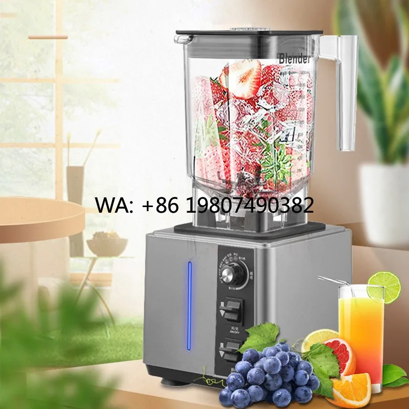 High Performance Commercial Blender, 1.8L Large Capacity, Multifunctional Ice Crushing Smoothie Maker for Cafe and Beverage Shop