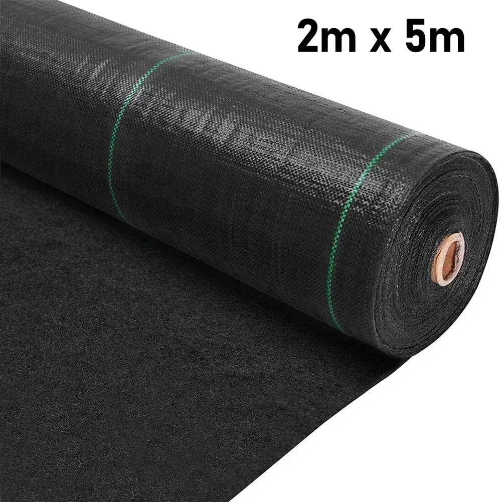 Grass Barrier Landscape Black Pp Fabric Heavy Duty Ground Cover Garden Grass Mat 1m×10m 2m×5m 2m×10m Grass Prevention Cloth