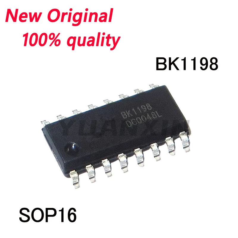 5-10/PCS New Original  BK1198 BK1198L SOP16 1.6V-3.6 Radio FM receiver chip In Stock