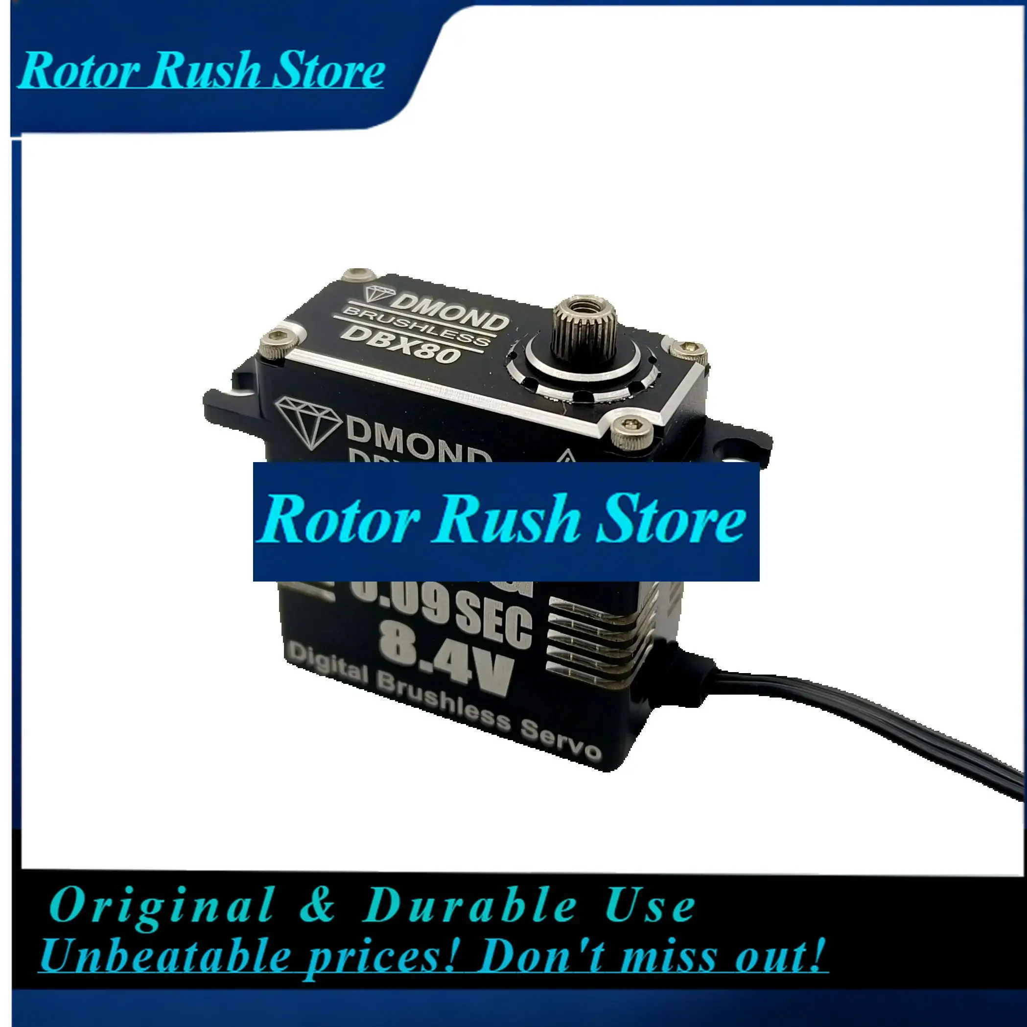 RoRuSDBX80 DMOND NB 80KG 0.09sec Brushless 8.4V IP68 Waterproof Heavy Duty  Stainless Gear 1/101/8 RC Crawler Customized Pr
