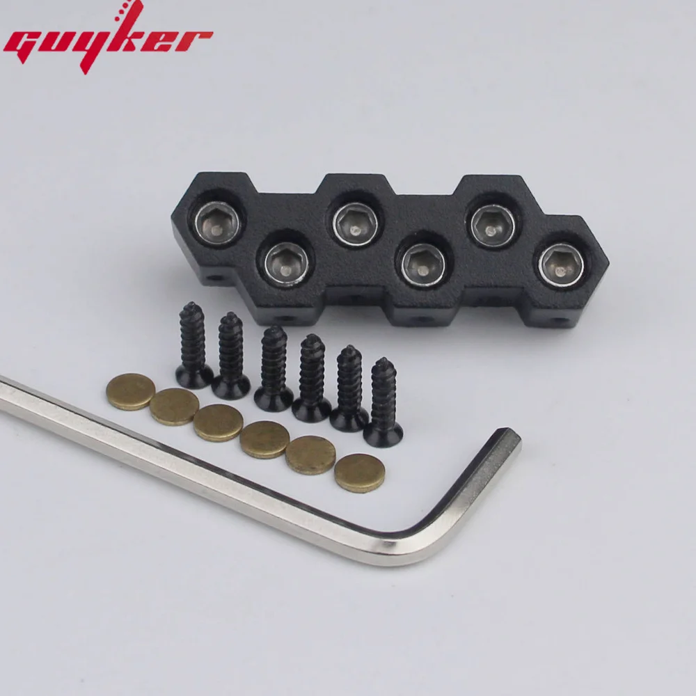 Guyker 6 String Headless Bass Bridge String Lock Black