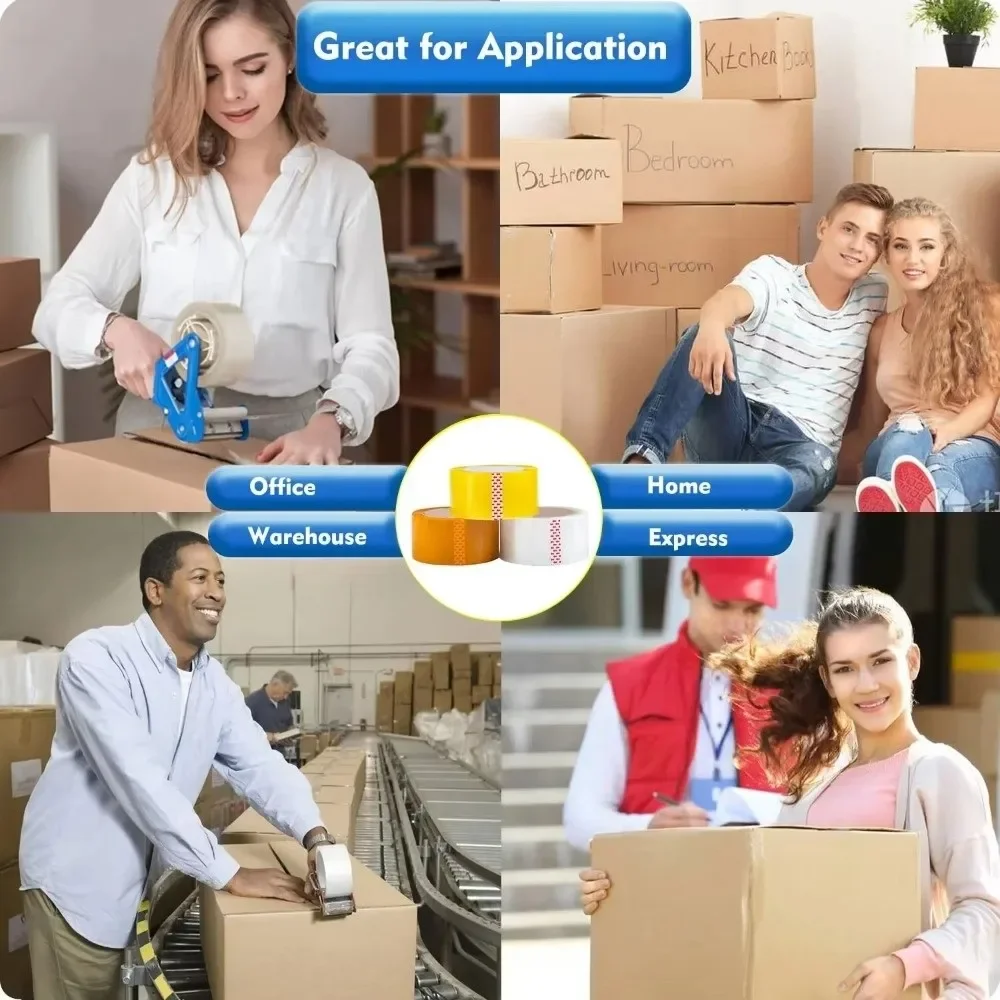 جديد شفاف عالي اللزوجة الشريط التصاق قوي سميكة OPP شريط التعبئة دائم كبير لفة شريط عزل ختم الكرتون الختم