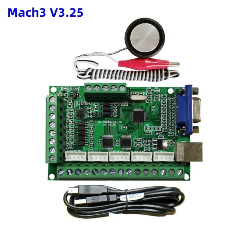 USB 드라이버 모션 컨트롤러, CNC 보드 Z 도구 세터, CNC 라우터 절단 조각 밀링 기계용, Mach3 V3.25, 5 축