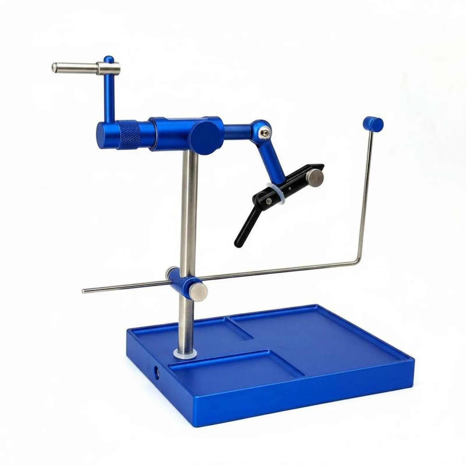 Fishing Hook Clamp Aluminium Table Rotary Vise Adjustable Pin Holder for Fly Tying Hobby and Craft