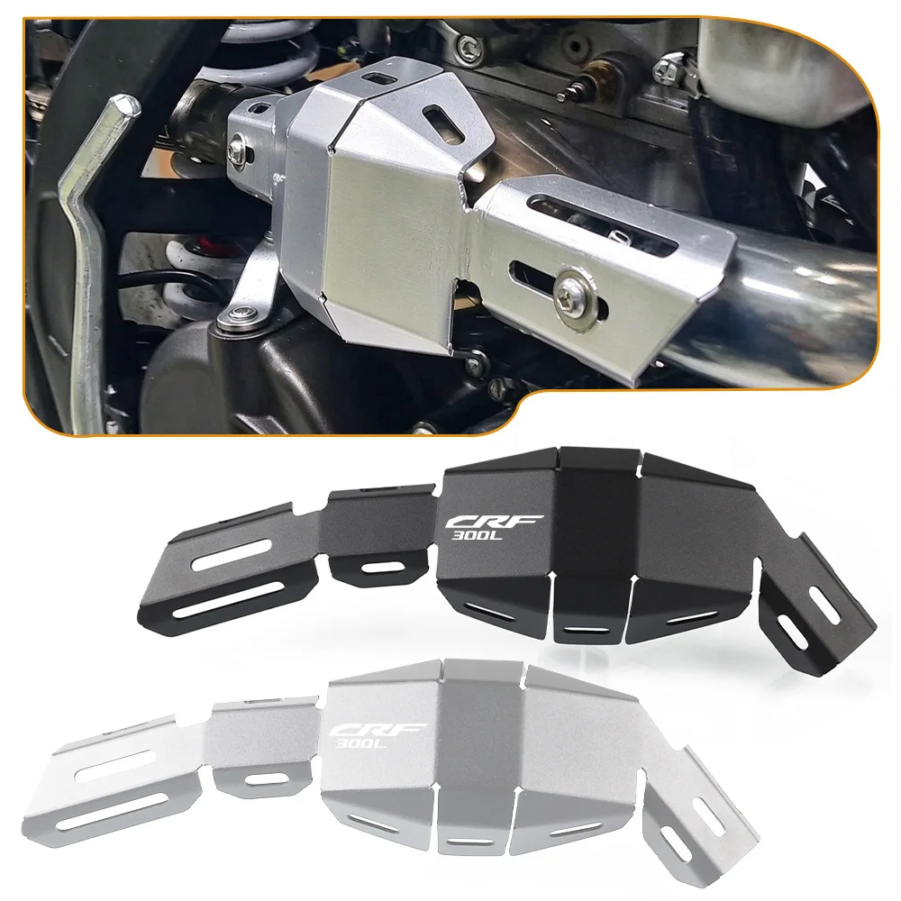 For HONDA CRF300L CRF 300 L 2020-2025 2026 Exhaust Pipe Protective Cover CNC Aluminum FMF PowerBomb Exhaust Heat Guard Motocross