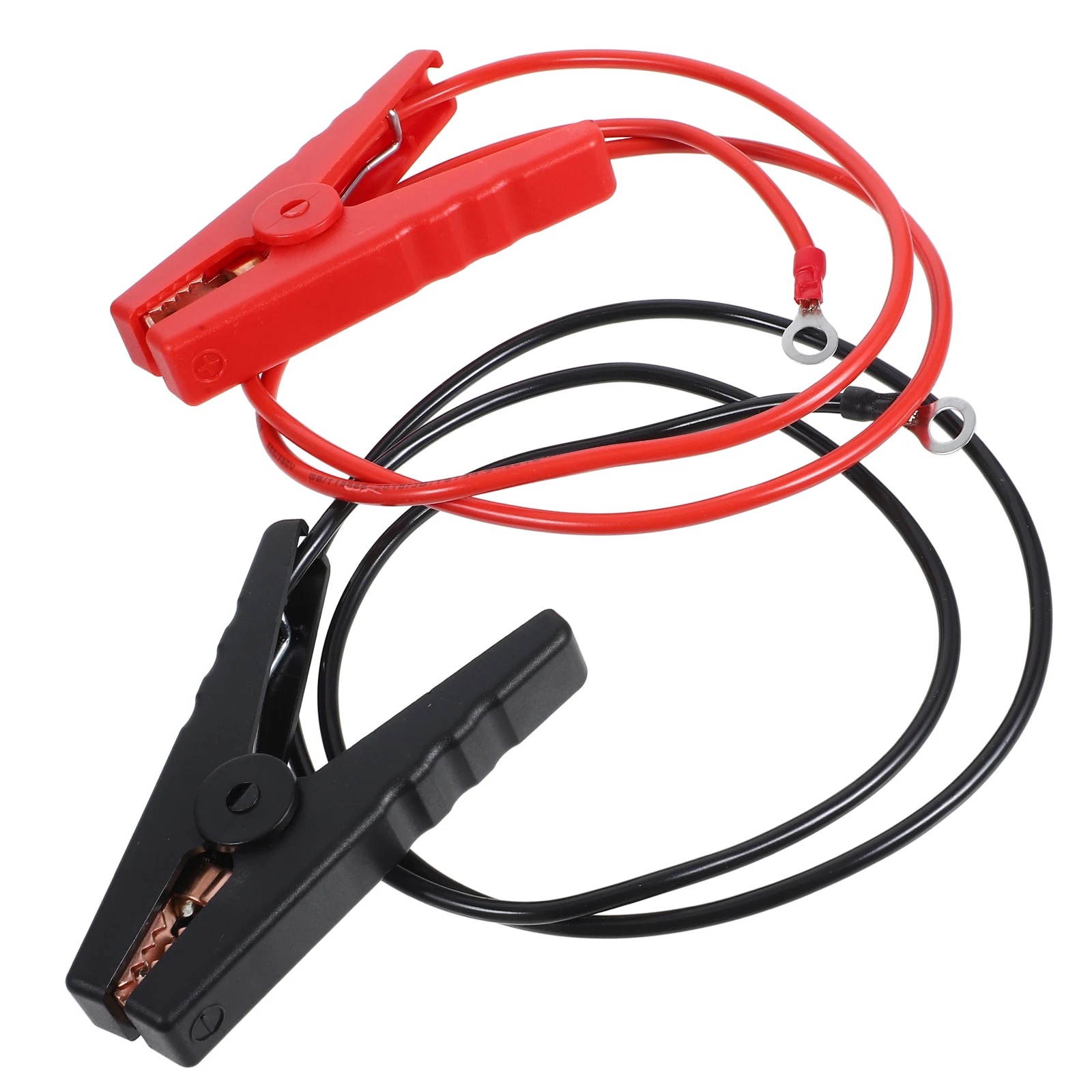 

2pcs Fence Crocodile Clip Jumper Cable Clamps Heavy Duty Copper Wire Replacement For Car Jump Starter